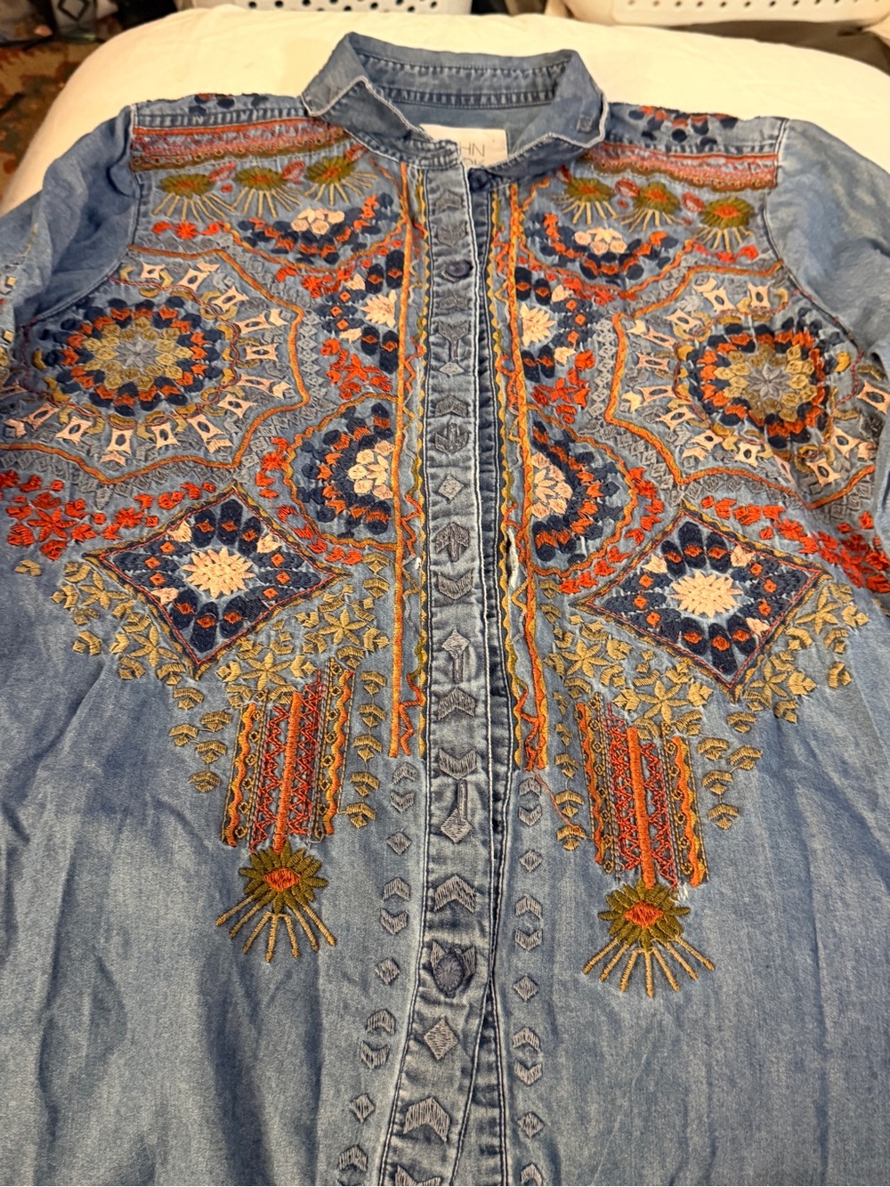 John Mark Denim Blue Shirt Jacket